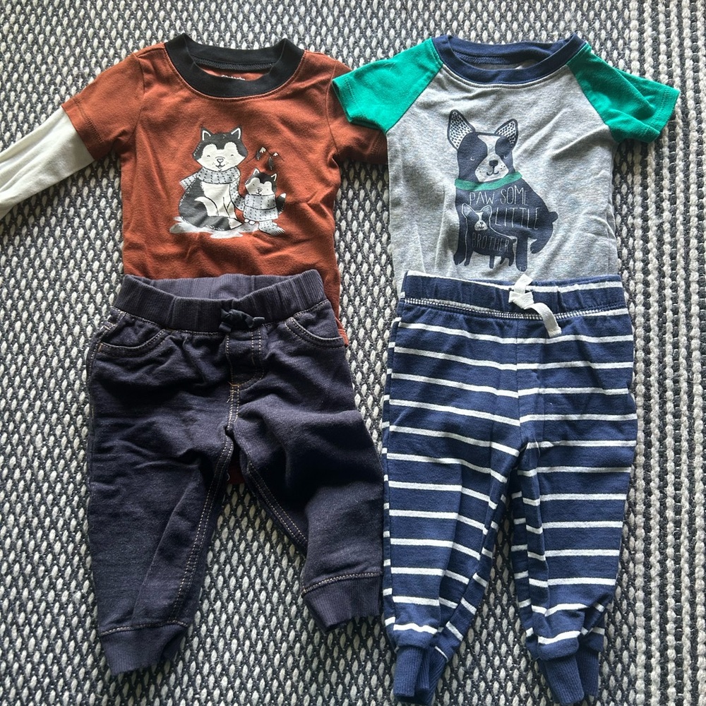 4pc 2outfit Boys Carters Bundle